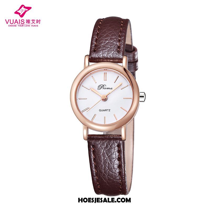 Horloges Dames Student Waterdicht Eenvoudig Mode Vintage Winkel