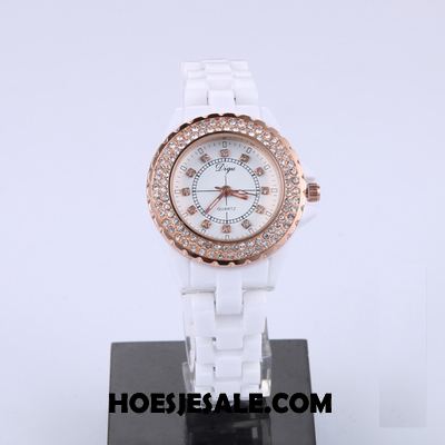 Horloges Dames Trend Horloge Lichtende Nachtwolken Echte Keramiek Goedkoop