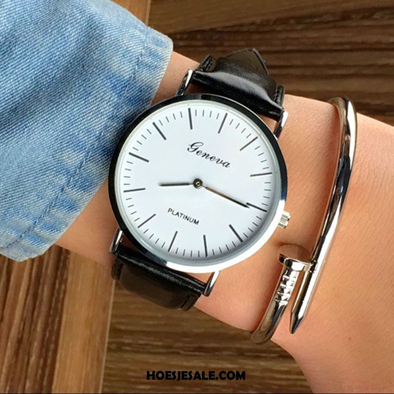 Horloges Dames Trend Quartz Horloge Lovers Eenvoudig Dun Goedkoop