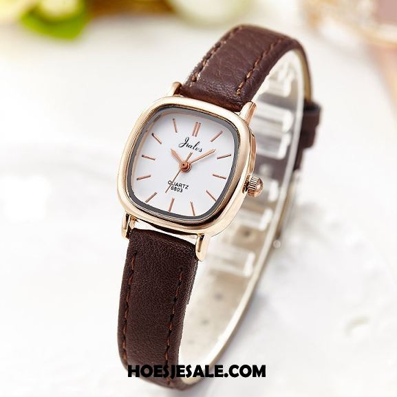 Horloges Dames Trend Vintage Casual Riem Horloge Korting