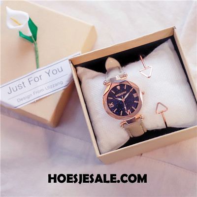 Horloges Dames Trend Vrouwen Super Eenvoudig Purper Goedkoop