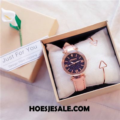 Horloges Dames Trend Vrouwen Super Eenvoudig Purper Goedkoop