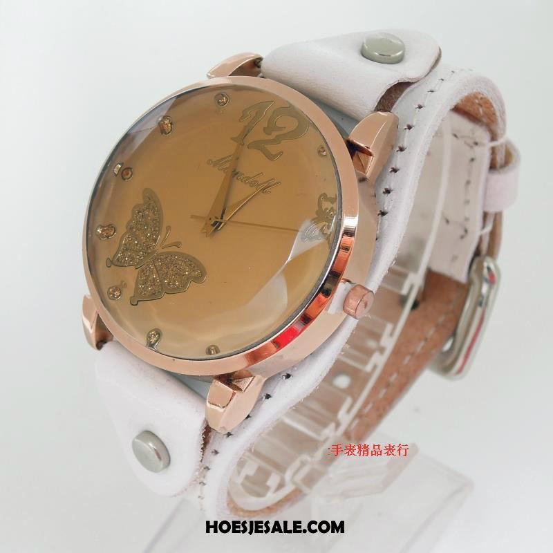 Horloges Dames Vierkante Leer Echte Zuiver Horlogeband Sale