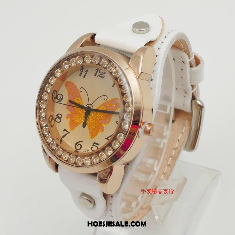 Horloges Dames Vierkante Leer Echte Zuiver Horlogeband Sale