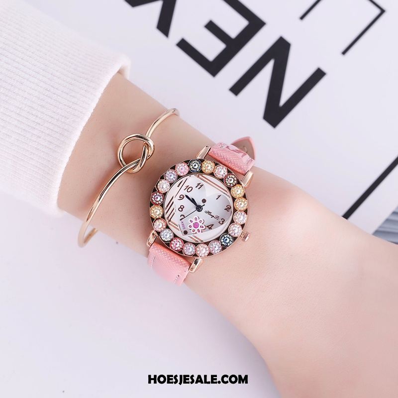 Horloges Dames Vlinder Kind Mini Horloge Student Goedkoop