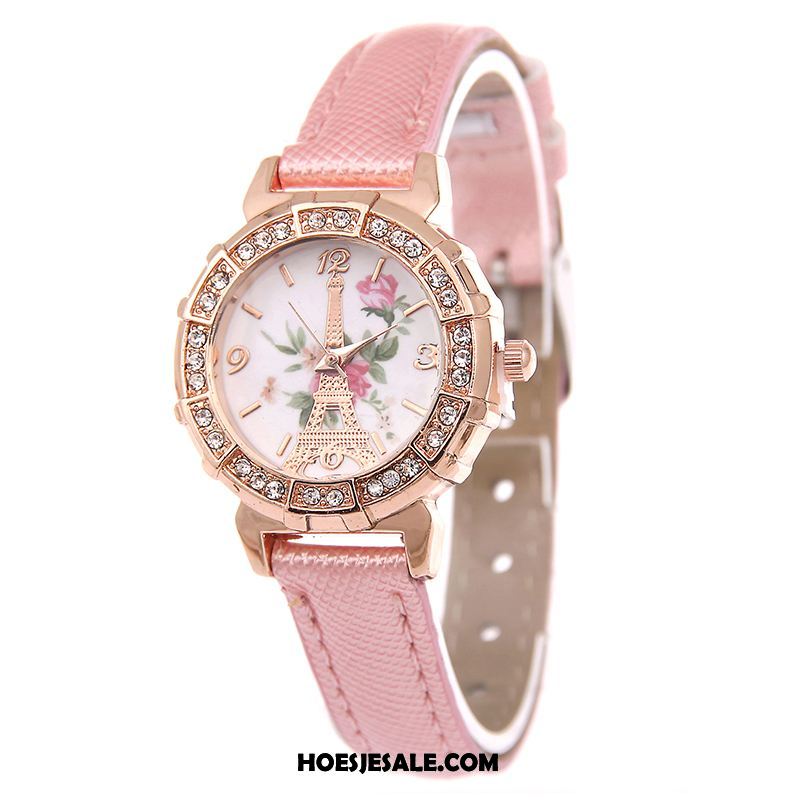 Horloges Dames Vlinder Kind Mini Horloge Student Goedkoop