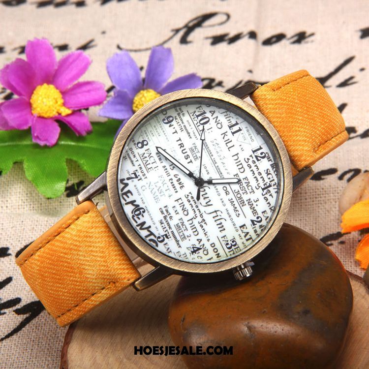 Horloges Dames Vrouwen Horloge Alle Wedstrijden Groen Quartz Horloge Goedkoop