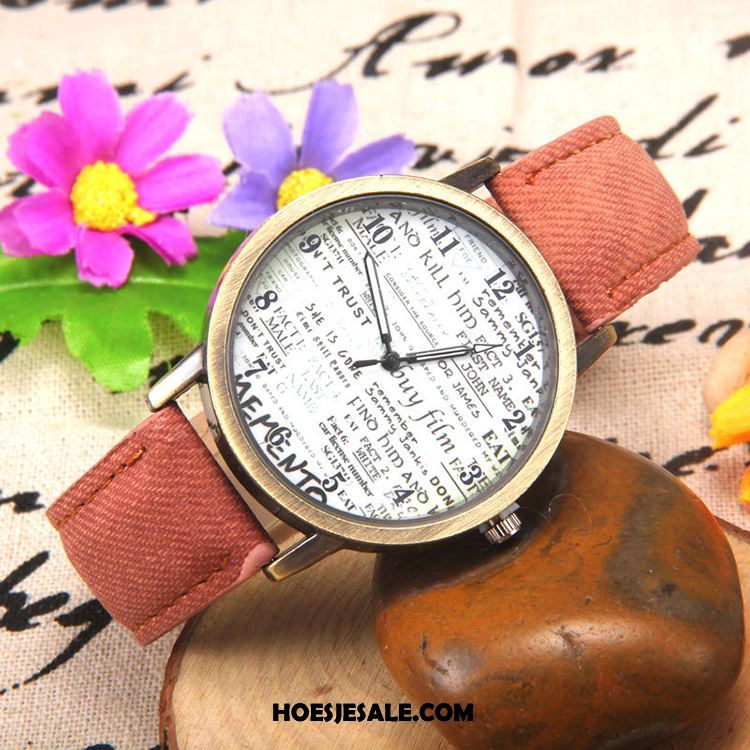 Horloges Dames Vrouwen Horloge Alle Wedstrijden Groen Quartz Horloge Goedkoop