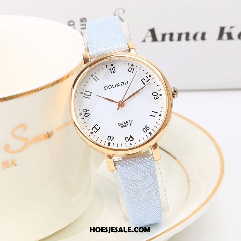 Horloges Dames Waterdicht Eenvoudig Dun Quartz Horloge Kunst Goedkoop