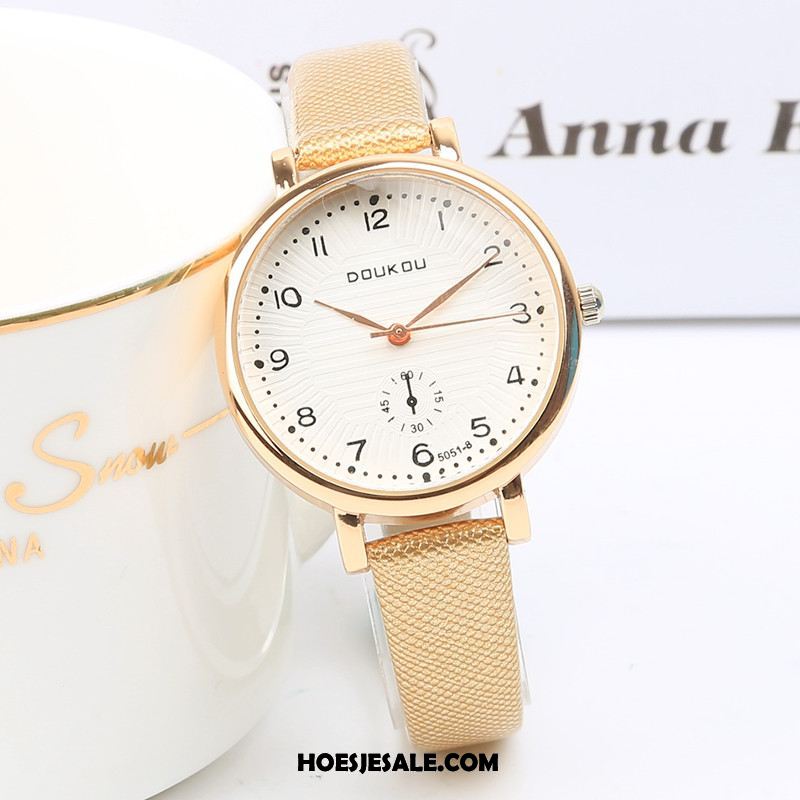 Horloges Dames Waterdicht Eenvoudig Dun Quartz Horloge Kunst Goedkoop