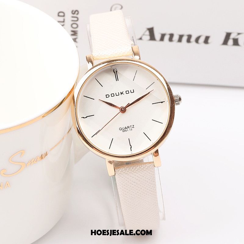 Horloges Dames Waterdicht Eenvoudig Dun Quartz Horloge Kunst Goedkoop