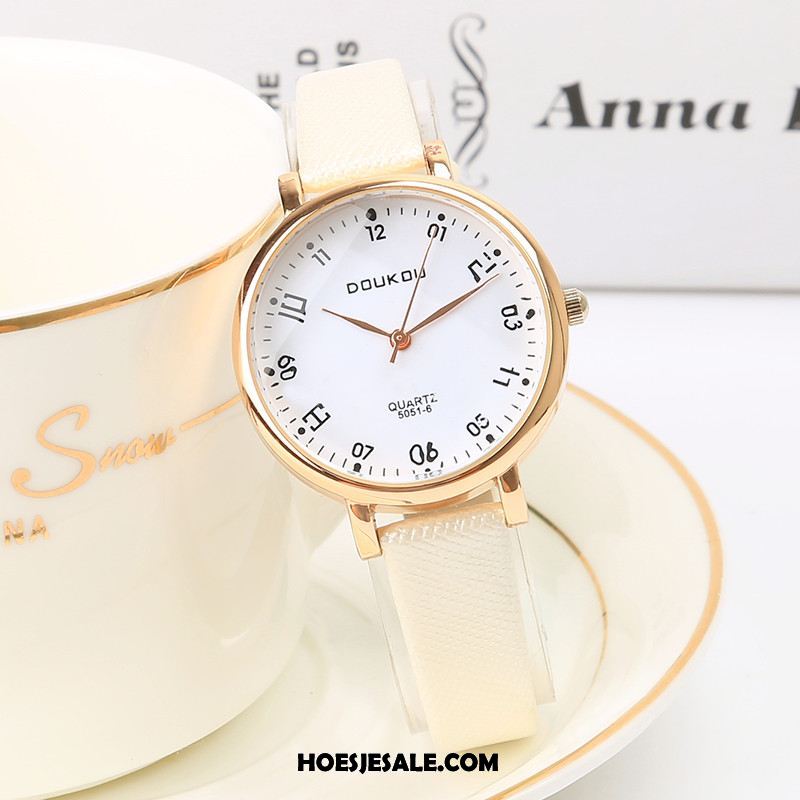 Horloges Dames Waterdicht Eenvoudig Dun Quartz Horloge Kunst Goedkoop