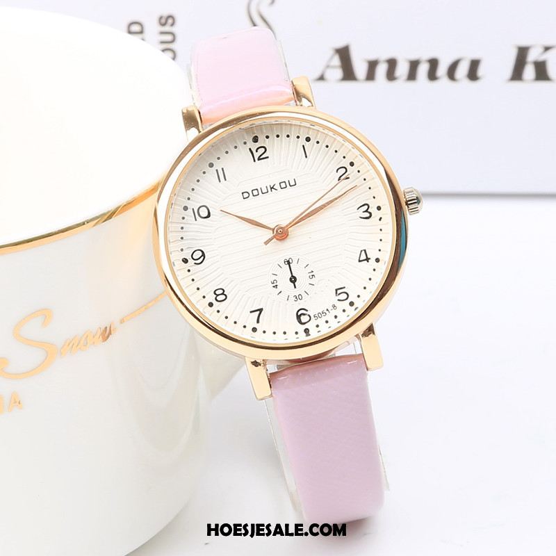 Horloges Dames Waterdicht Eenvoudig Dun Quartz Horloge Kunst Goedkoop