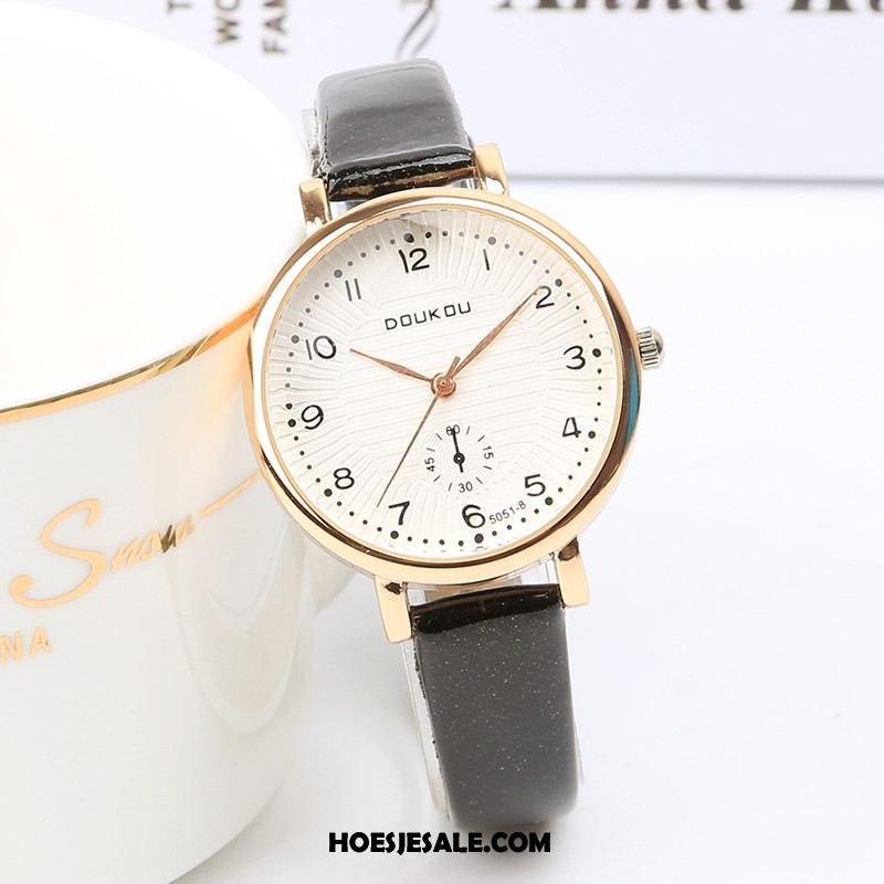 Horloges Dames Waterdicht Eenvoudig Dun Quartz Horloge Kunst Goedkoop