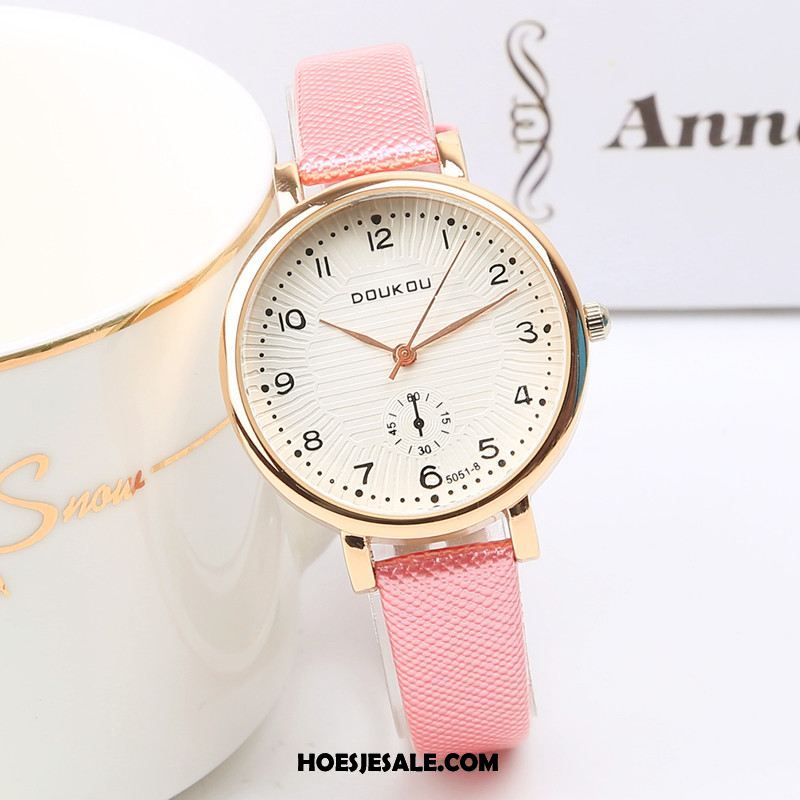 Horloges Dames Waterdicht Eenvoudig Dun Quartz Horloge Kunst Goedkoop