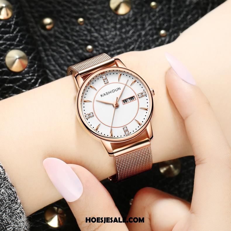 Horloges Dames Waterdicht Quartz Horloge Trend Casual Mode Goedkoop