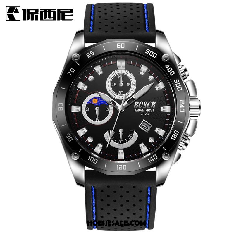 Horloges Heren Kalender Mannen Sport Silicone Horloge Online