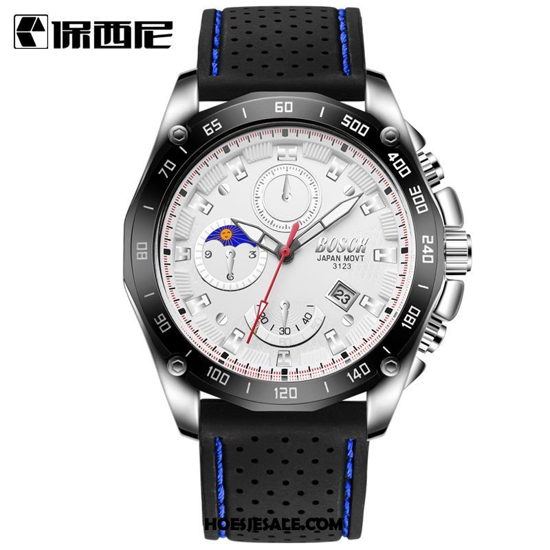 Horloges Heren Kalender Mannen Sport Silicone Horloge Online