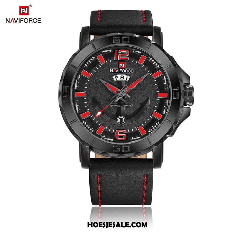 Horloges Heren Mannen Sport Trend Echt Leer Horloge Sale