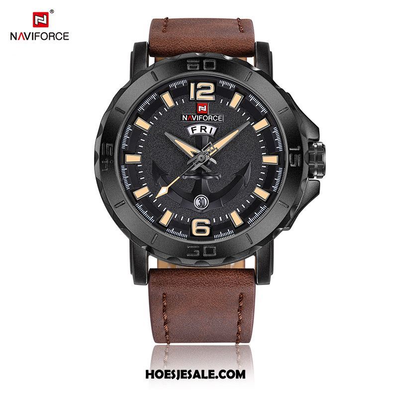 Horloges Heren Mannen Sport Trend Echt Leer Horloge Sale