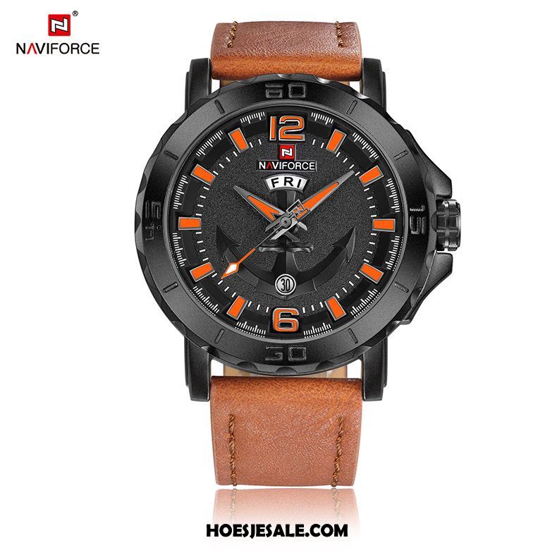 Horloges Heren Mannen Sport Trend Echt Leer Horloge Sale