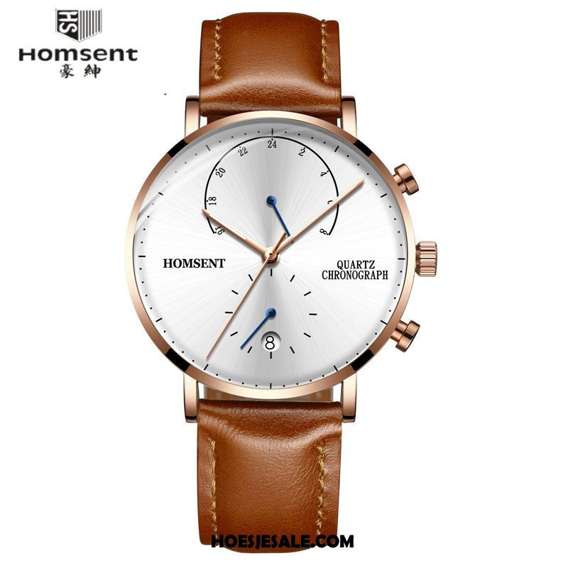 Horloges Heren Quartz Horloge Student 2018 Mode Mannen Online