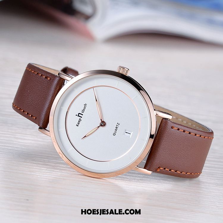 Horloges Heren Trend Eenvoudig Waterdicht Quartz Horloge Student Korting