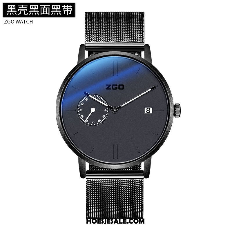 Horloges Heren Trend Waterdicht Quartz Horloge Mesh Student Goedkoop