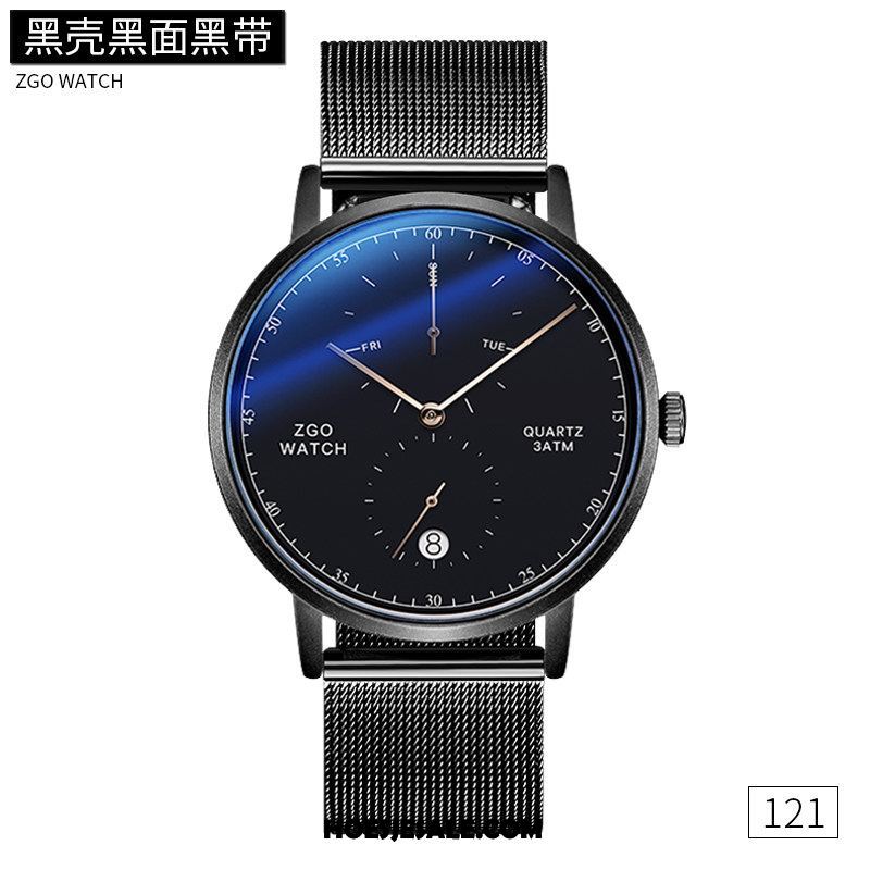 Horloges Heren Trend Waterdicht Quartz Horloge Mesh Student Goedkoop