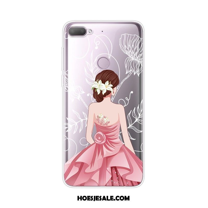 Htc Desire 12+ Hoesje Dun Mobiele Telefoon Anti-fall Geel Hoes Sale