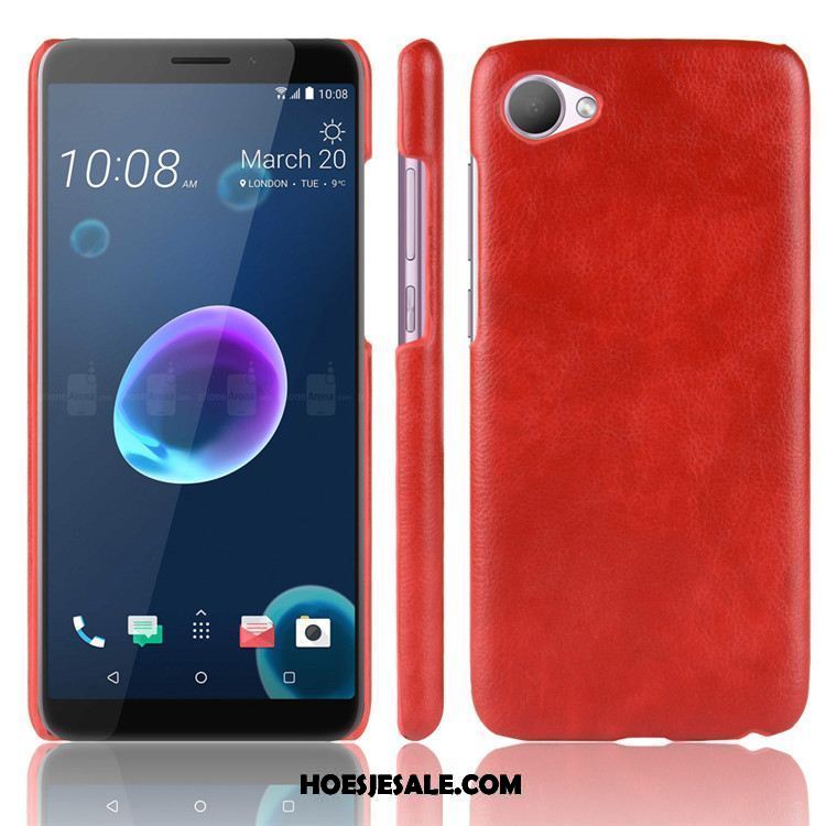 Htc Desire 12 Hoesje Vintage Leer Rood Soort Aziatische Vrucht Mobiele Telefoon Aanbiedingen