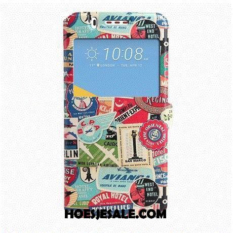 Htc Desire 825 Hoesje Bescherming Folio Leren Etui Blauw Mobiele Telefoon Kopen