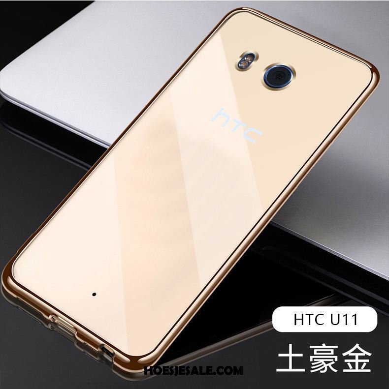 Htc U11 Hoesje Zacht Mobiele Telefoon Goud Siliconen Hoes