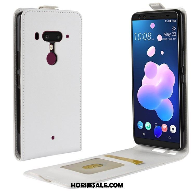 Htc U12+ Hoesje Folio Anti-fall Leren Etui Hoes Mobiele Telefoon Sale