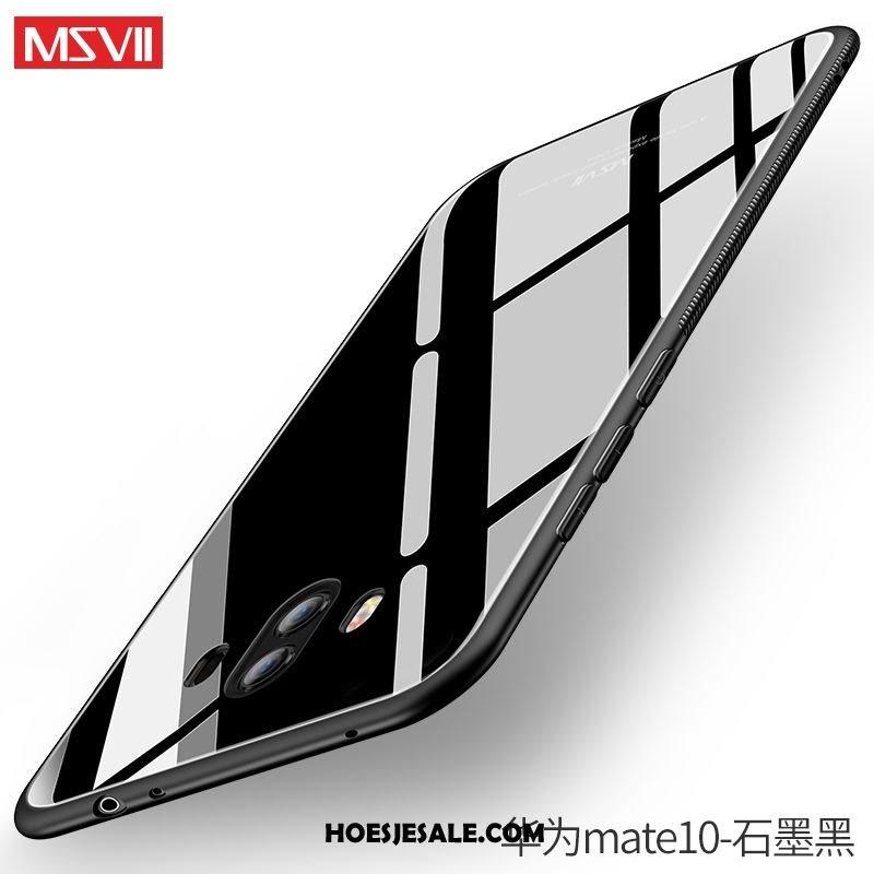 Huawei Mate 10 Hoesje Bescherming Achterklep Wit Glas Eenvoudige Sale