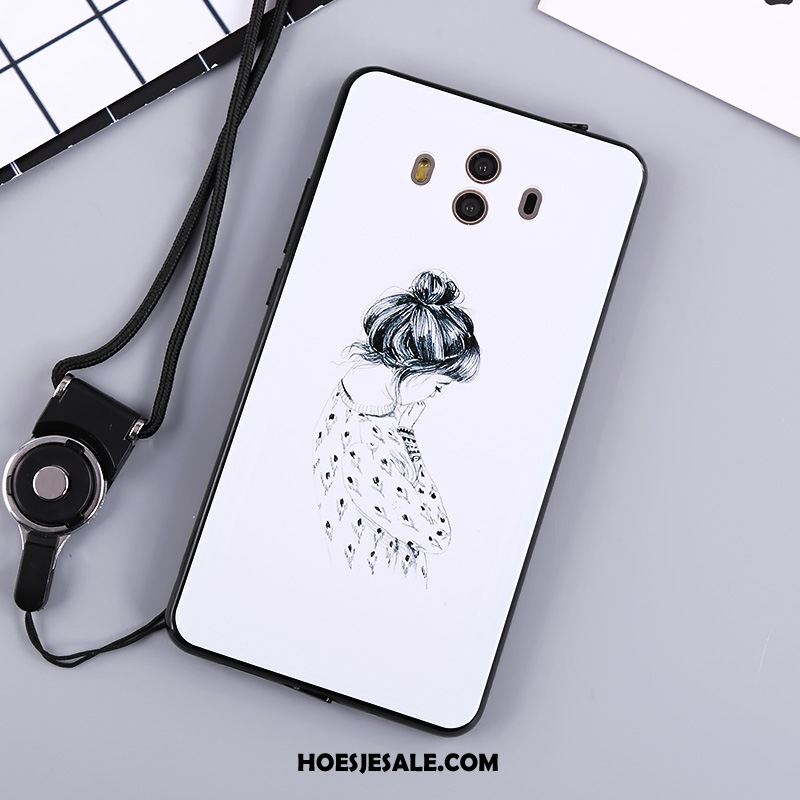 Huawei Mate 10 Hoesje Bloemen Roze Mobiele Telefoon Siliconen Hanger Kopen