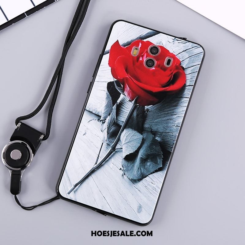 Huawei Mate 10 Hoesje Bloemen Roze Mobiele Telefoon Siliconen Hanger Kopen