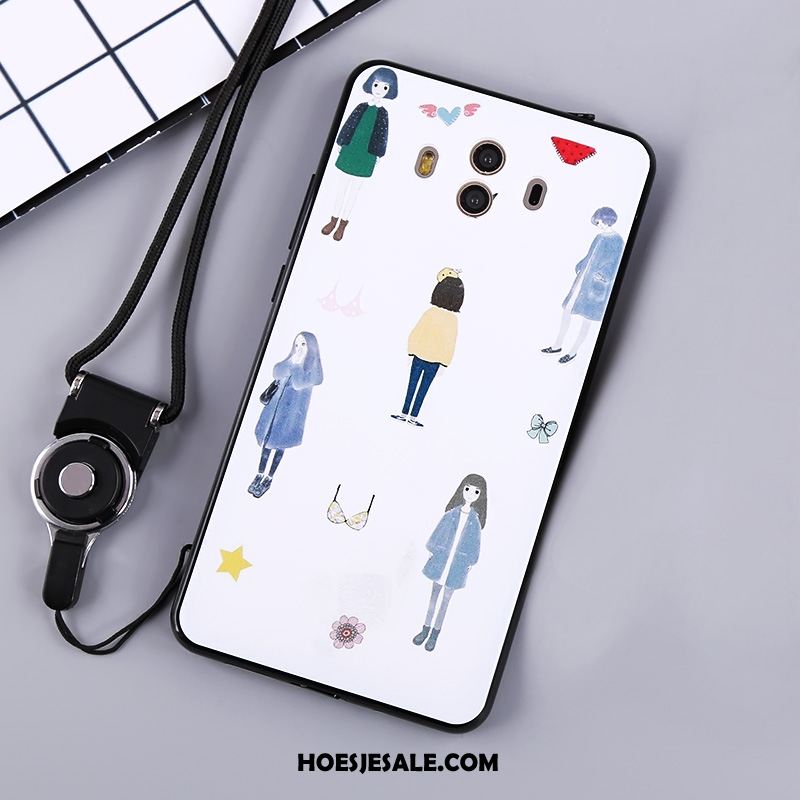 Huawei Mate 10 Hoesje Bloemen Roze Mobiele Telefoon Siliconen Hanger Kopen