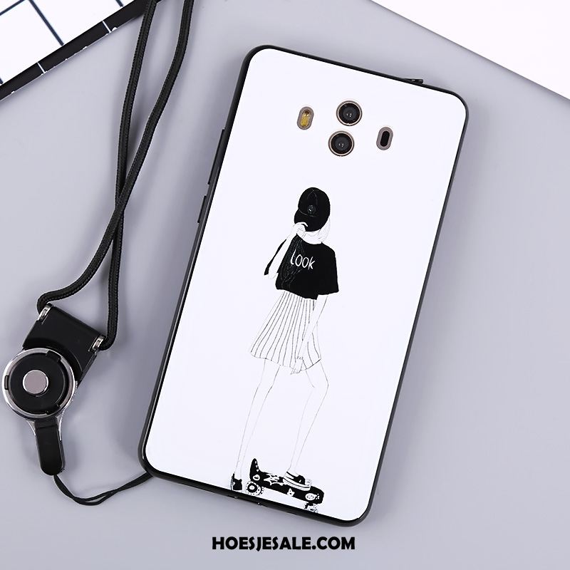 Huawei Mate 10 Hoesje Bloemen Roze Mobiele Telefoon Siliconen Hanger Kopen