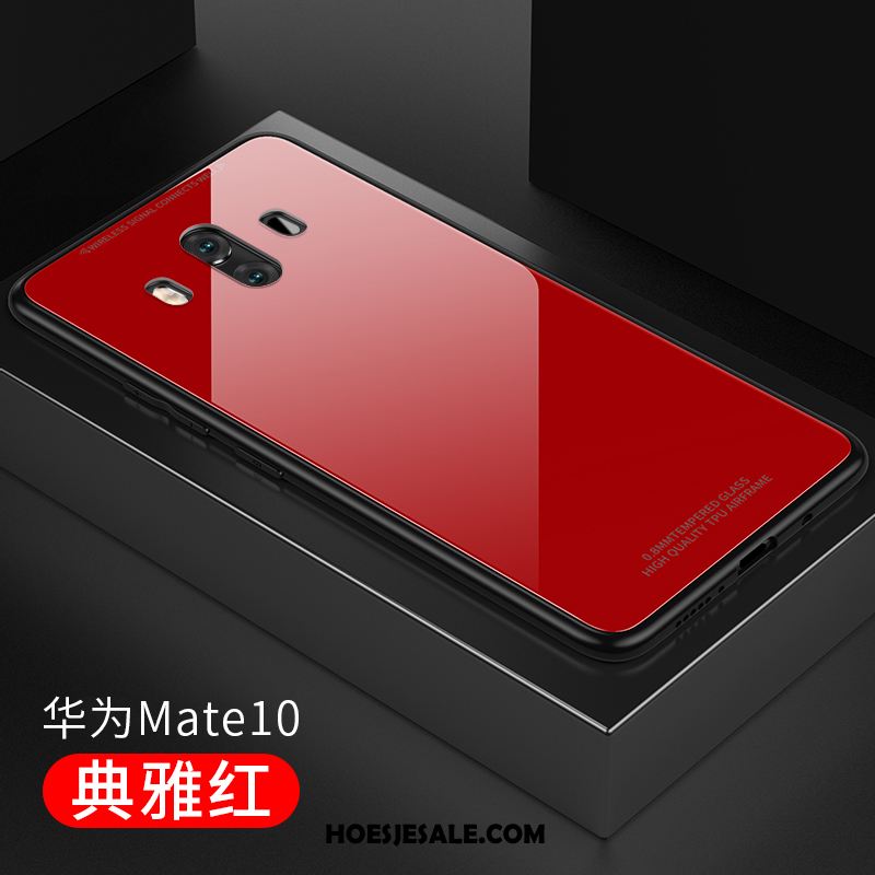 Huawei Mate 10 Hoesje Hard Glas Mobiele Telefoon Trend Wit Goedkoop