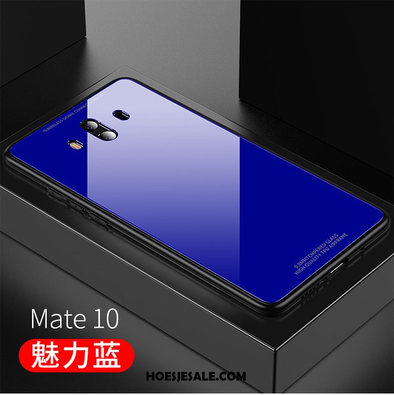 Huawei Mate 10 Hoesje Hard Glas Mobiele Telefoon Trend Wit Goedkoop