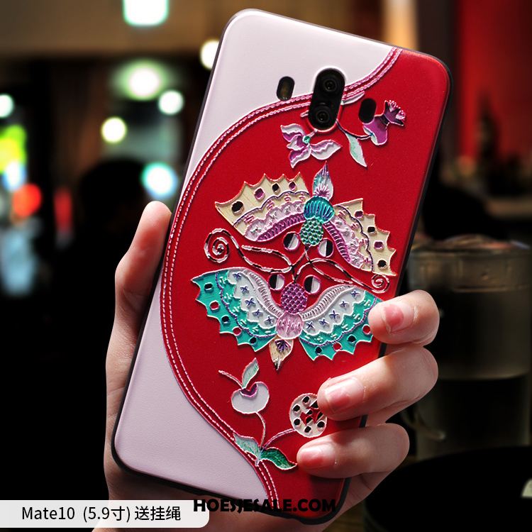 Huawei Mate 10 Hoesje Hoes Mobiele Telefoon Rood Zacht Bescherming Online