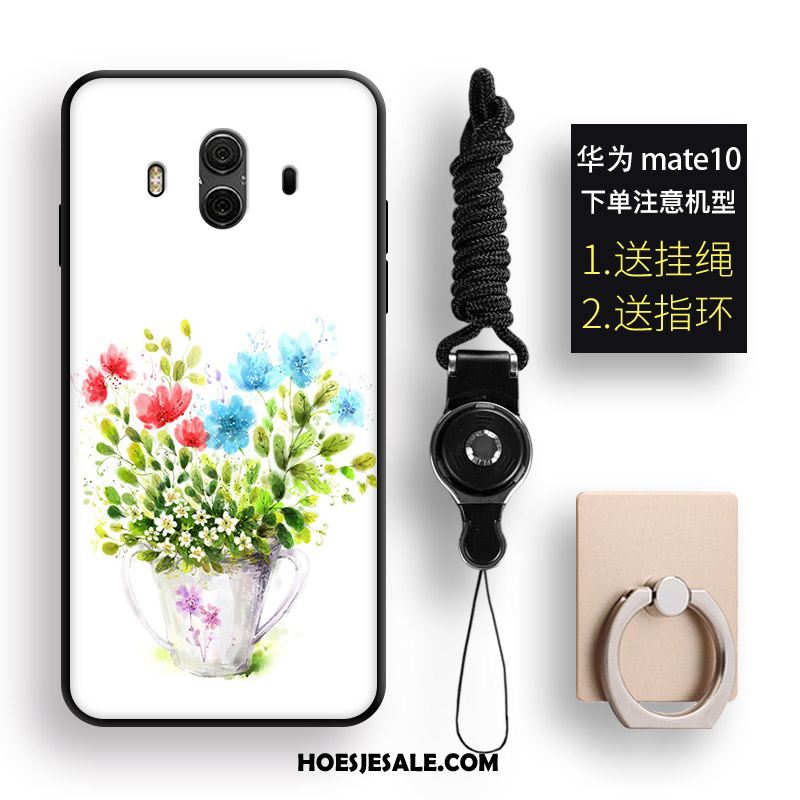 Huawei Mate 10 Hoesje Mobiele Telefoon Schrobben Reliëf Anti-fall Wit Kopen