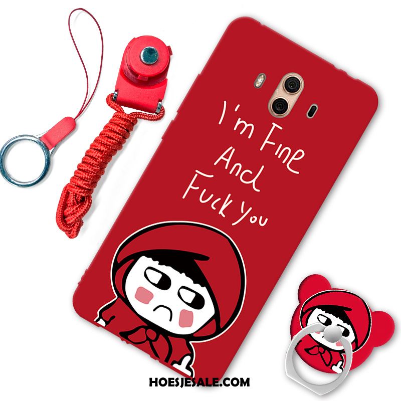 Huawei Mate 10 Hoesje Scheppend Rood Mobiele Telefoon Persoonlijk Trendy Merk Winkel