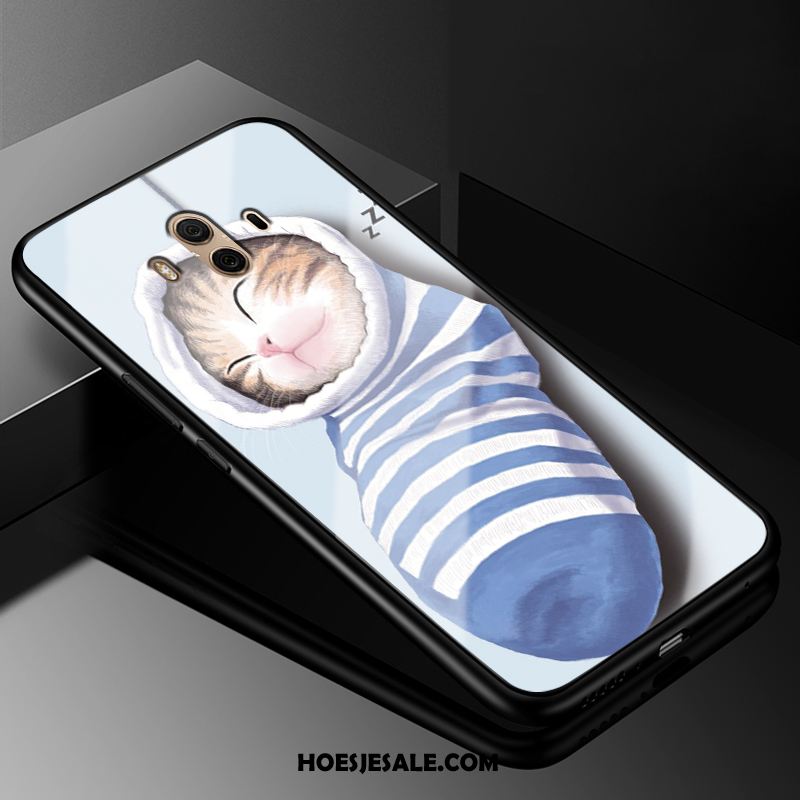 Huawei Mate 10 Hoesje Spotprent Blauw Mobiele Telefoon Mooie Bescherming Kopen