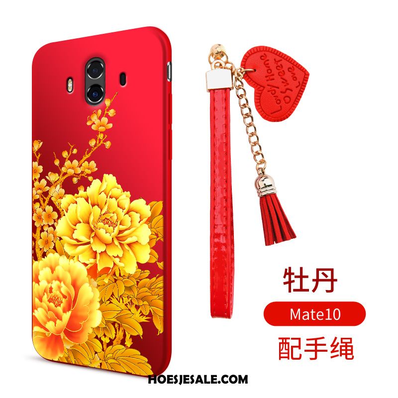 Huawei Mate 10 Hoesje Trend Rood Mobiele Telefoon All Inclusive Anti-fall Goedkoop