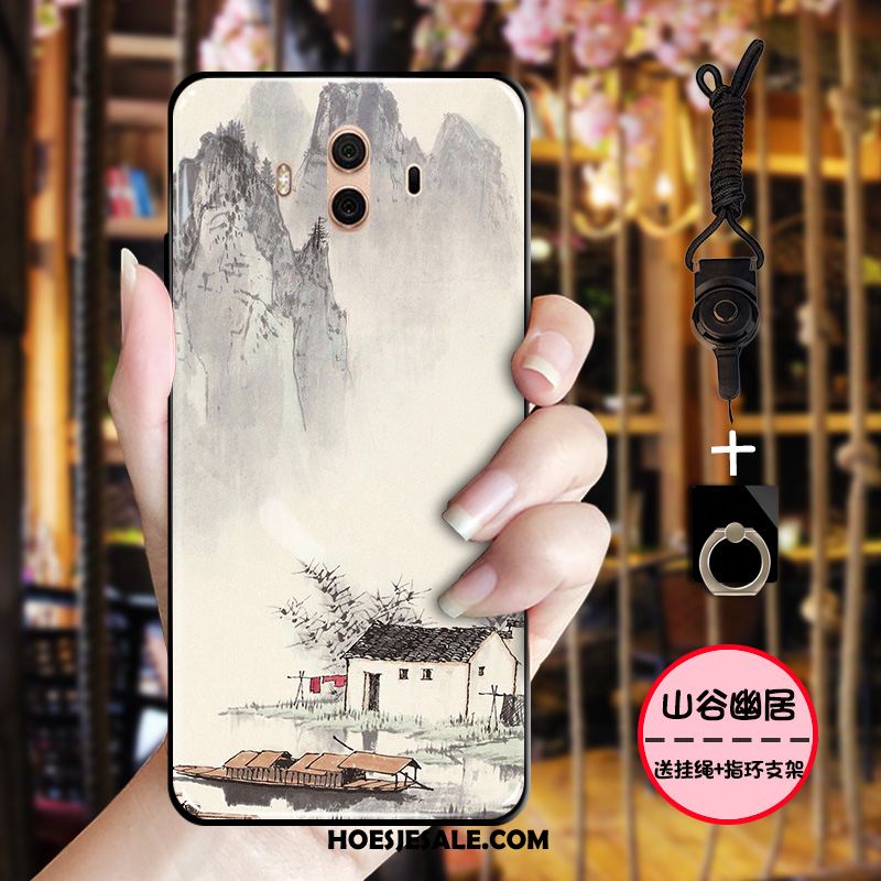 Huawei Mate 10 Hoesje Vintage All Inclusive Mobiele Telefoon Bescherming Zwart Kopen