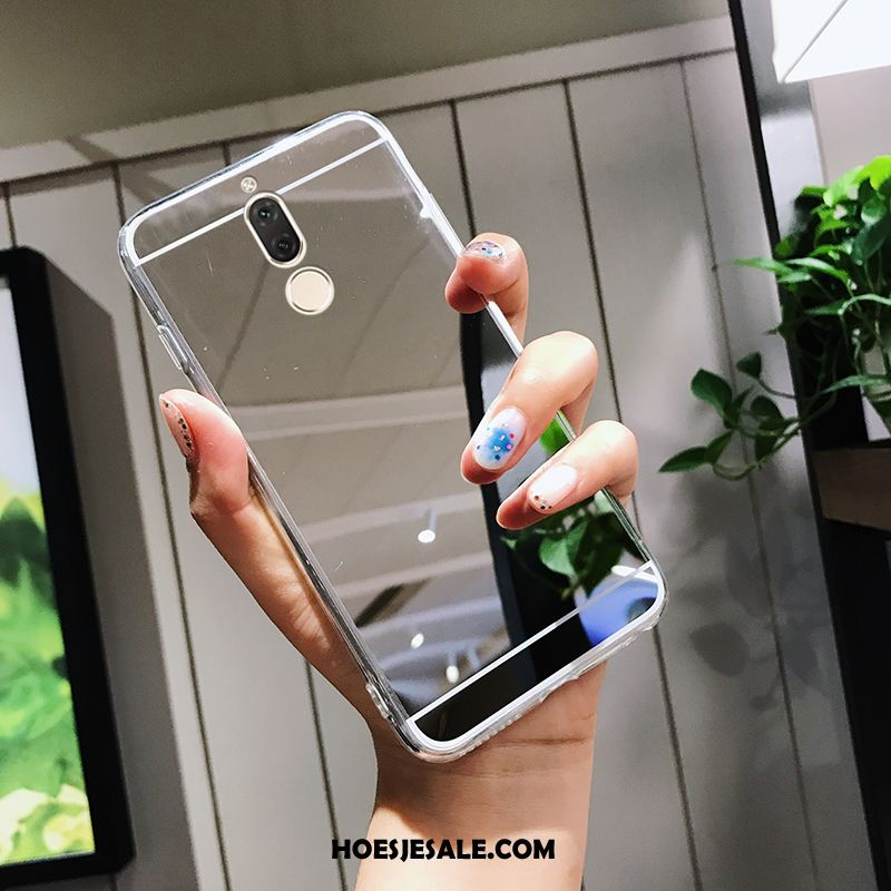 Huawei Mate 10 Lite Hoesje Bescherming Rose Goud Hoes Spiegel Mobiele Telefoon