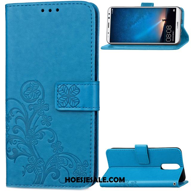 Huawei Mate 10 Lite Hoesje Hoes Grijs Mobiele Telefoon Folio Siliconen Goedkoop