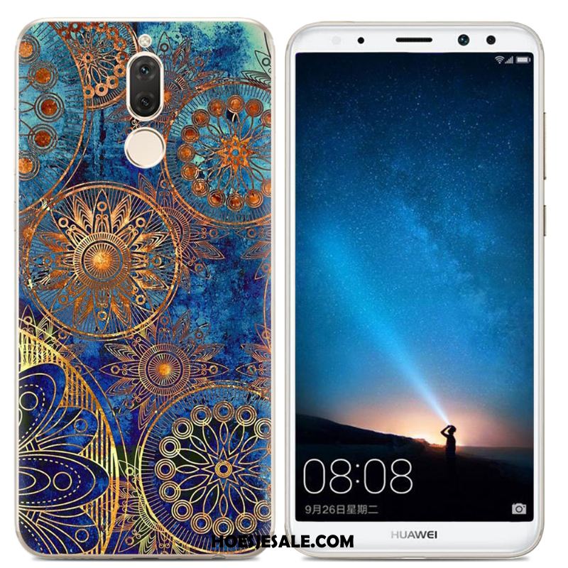 Huawei Mate 10 Lite Hoesje Hoes Scheppend Trend Geel Mobiele Telefoon Kopen